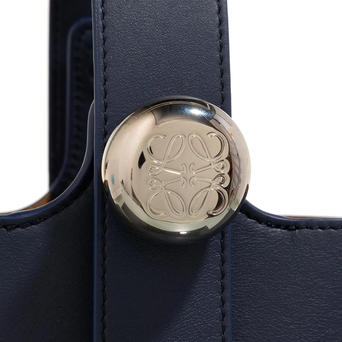 Loewe Bucket bags Mini Pebble Bucket Leather Bag in blauw