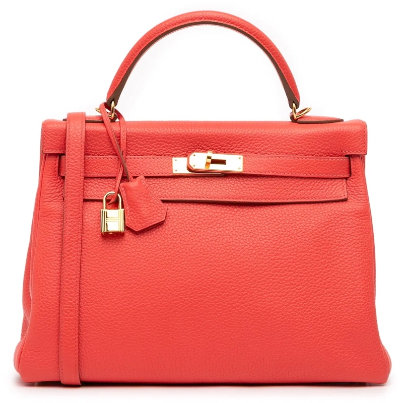 Hermès Sac à bandoulière Togo Kelly II Retourne 32 rot