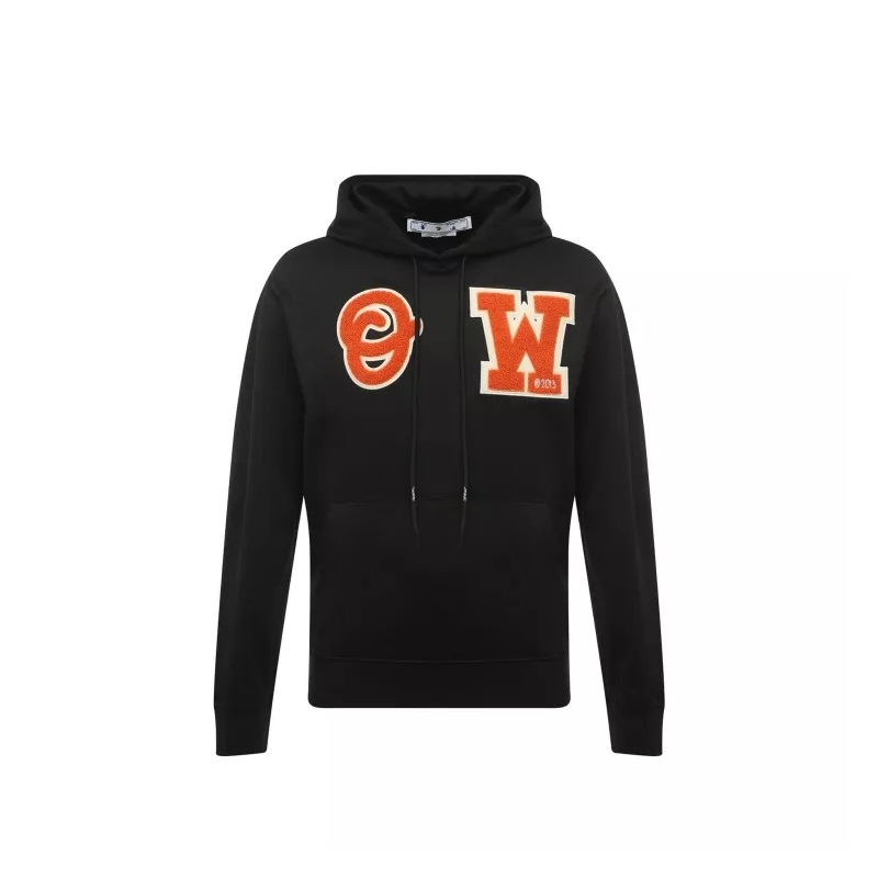 Off-White  Hooded Logo Sweatshirt Black