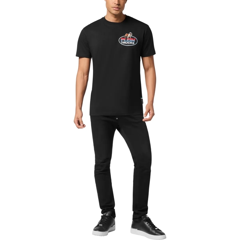 Philipp Plein T-Shirt T-Shirt Rundhalsausschnitt Ss Bulldog schwarz(Image 4)