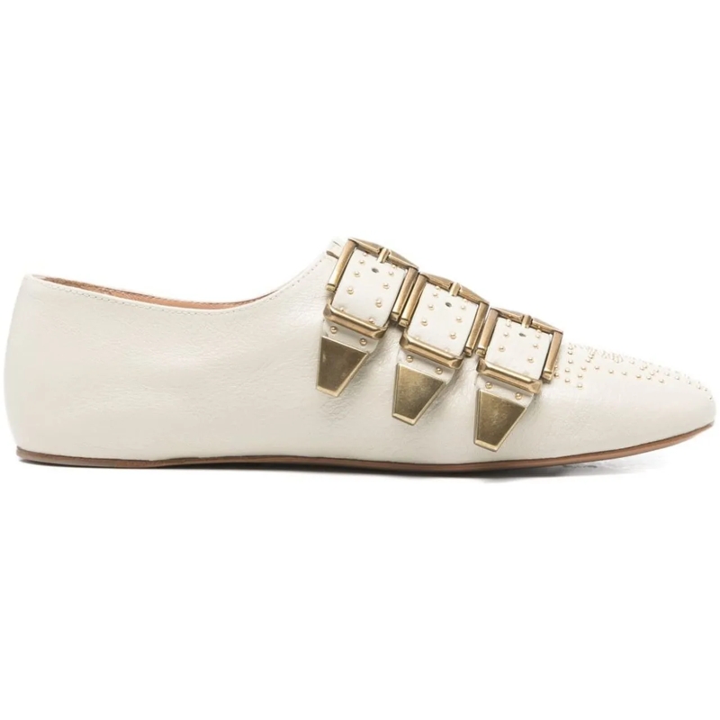 Chloé Ballerinas Flat Shoes White weiß