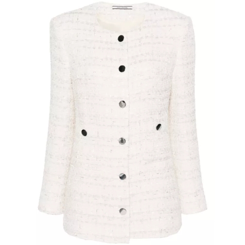 Tagliatore Tweed Jacket White 