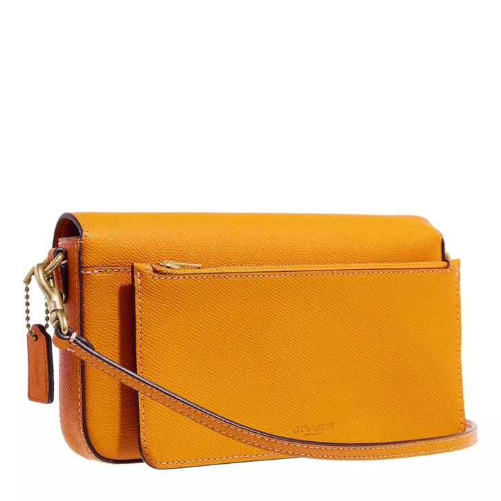 Coach envelope clutch in textured leather