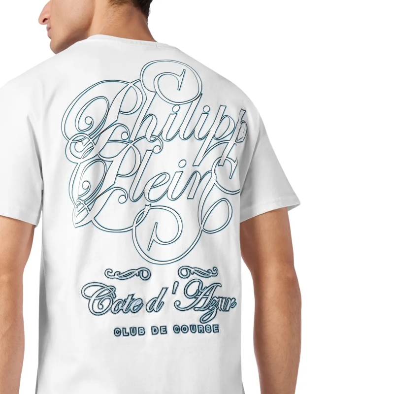 Philipp Plein T-Shirt T-Shirt Mit Schmucksteinen weiss(Image 4)