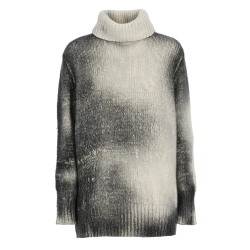 CALIBAN Cashmere And Wool Sweater Grey Trui met col