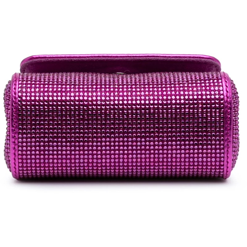 Dolce&Gabbana Sac à bandoulière Mini Crystal Embellished Satin Sicily Bag lila