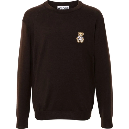 Moschino  Sweaters Brown schwarz