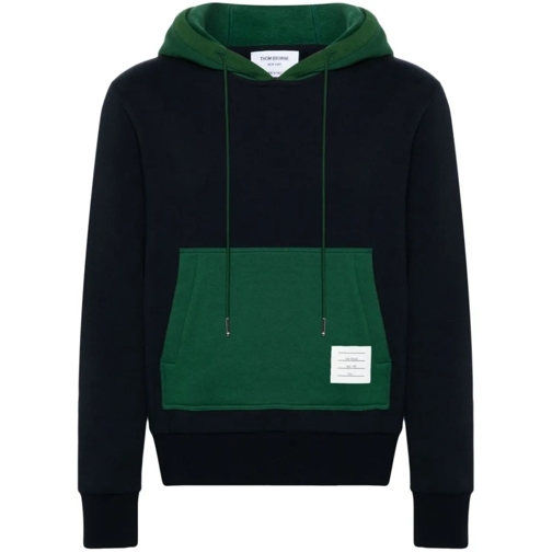 Thom Browne Hoodie Color-Block Sweatshirt Multicolor