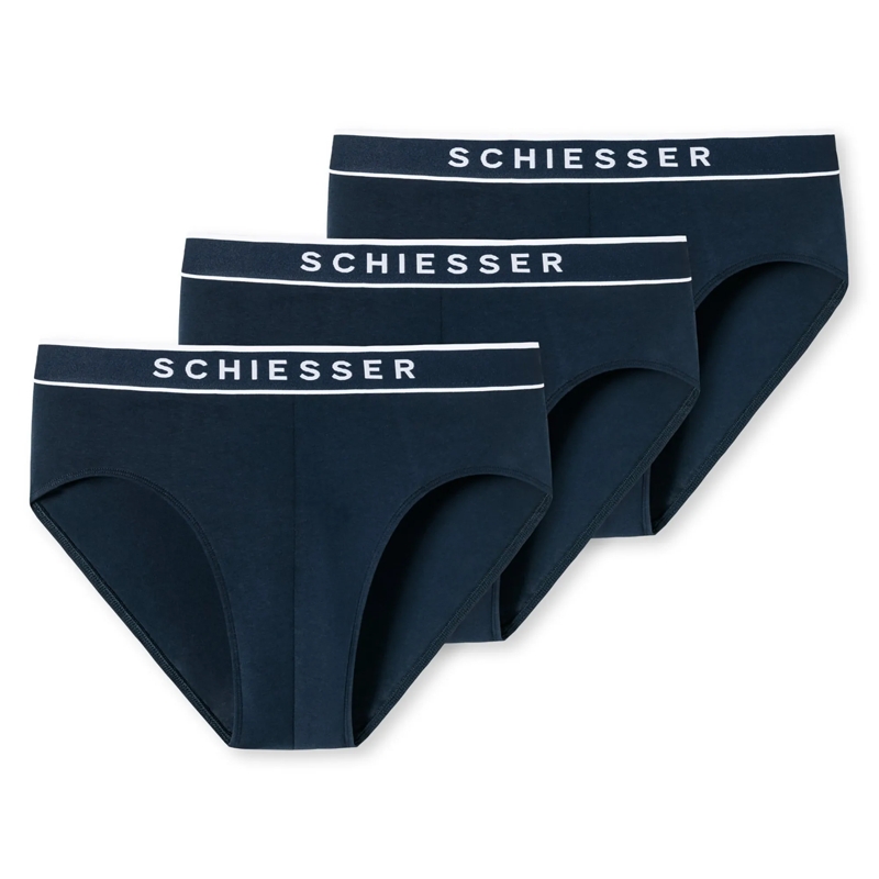 SCHIESSER  3PACK Rio-Slip "95/5" 3er Pack blau
