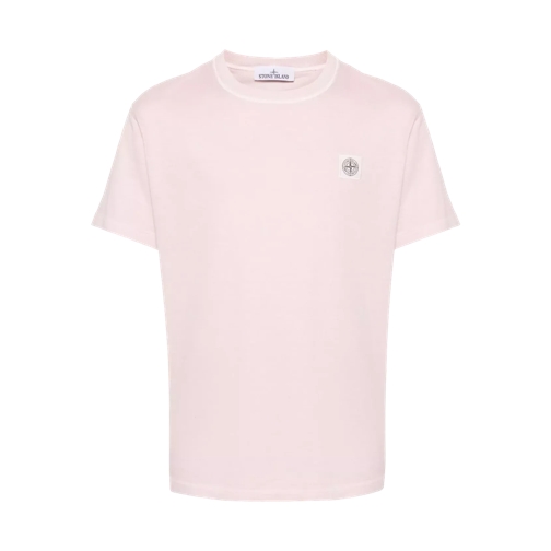 Stone Island T-Shirt mit Logo-Patch V0180 Pink 