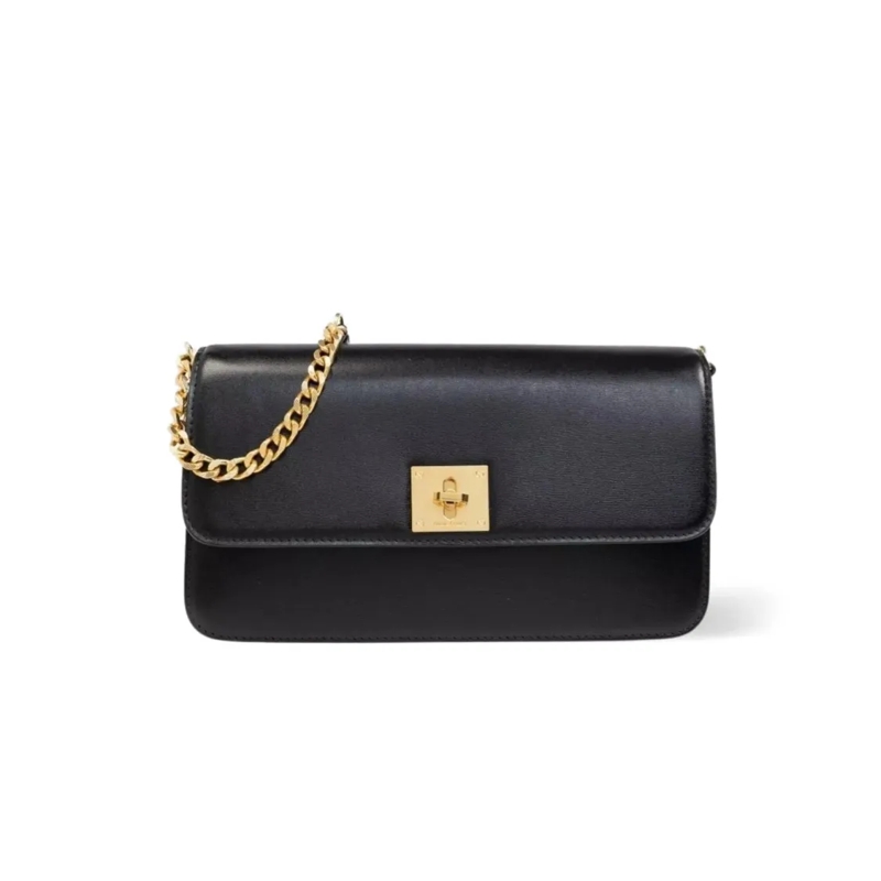Golden Goose Schultertasche Rectangular Cow Leather Shoulder Bag Black