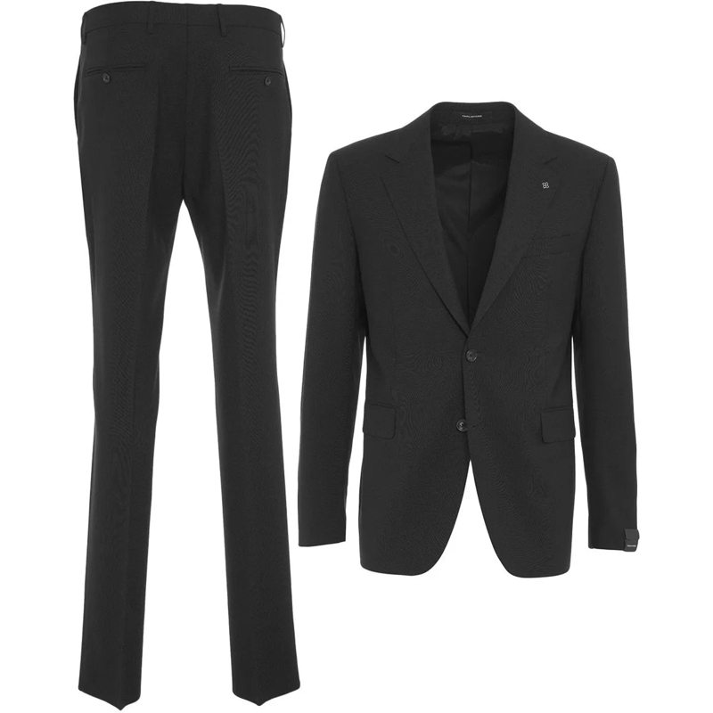 Tagliatore  Virgin wool single-breasted suit schwarz