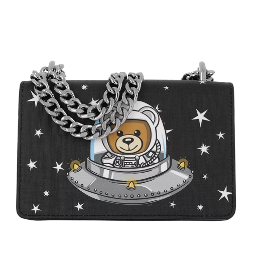 Moschino Astronaut Bear Crossbody Bag Black Borsetta a tracolla