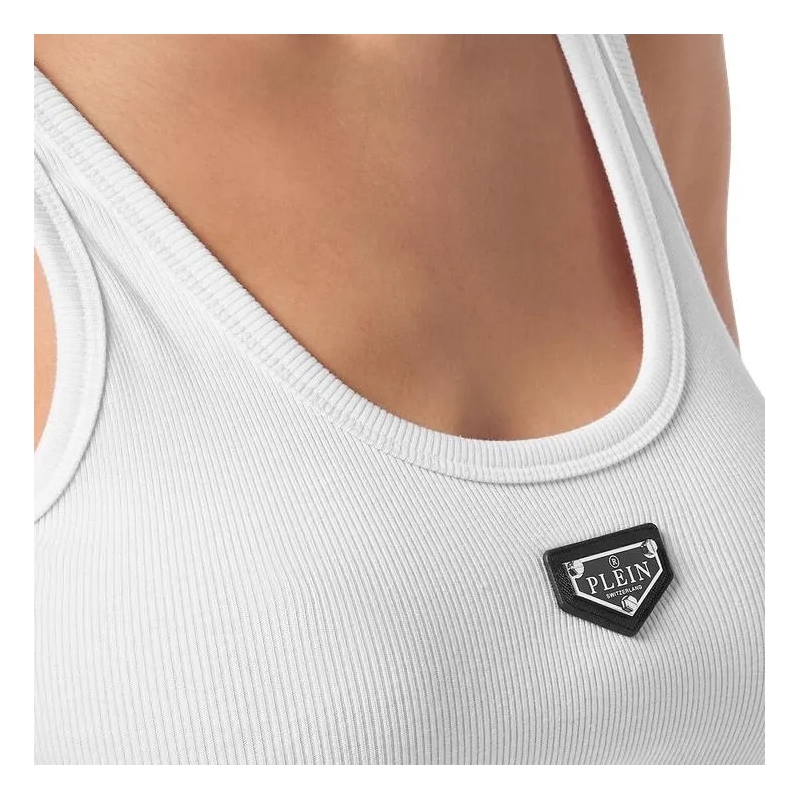 Philipp Plein Top Tank-Top weiss(Image 5)