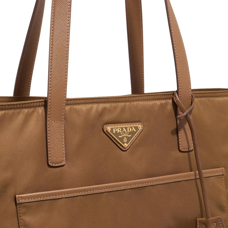 Prada Shopper Re-Nylon Tote Sughero(Image 4)