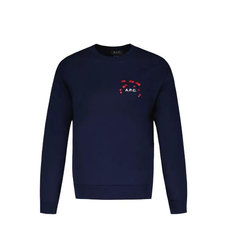 A.P.C. - Valentin Sweat - Cotton - Blue - Größe M - blue