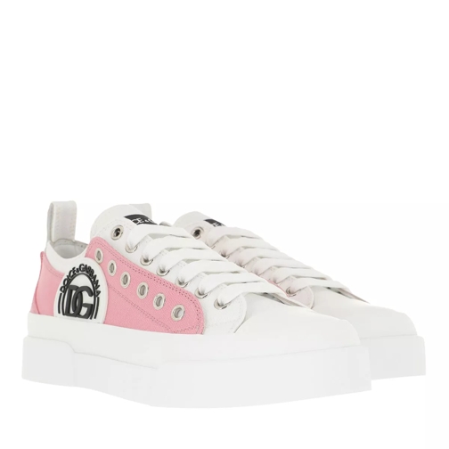 Dolce&Gabbana Portofino Light Sneakers Pink White sneaker basse