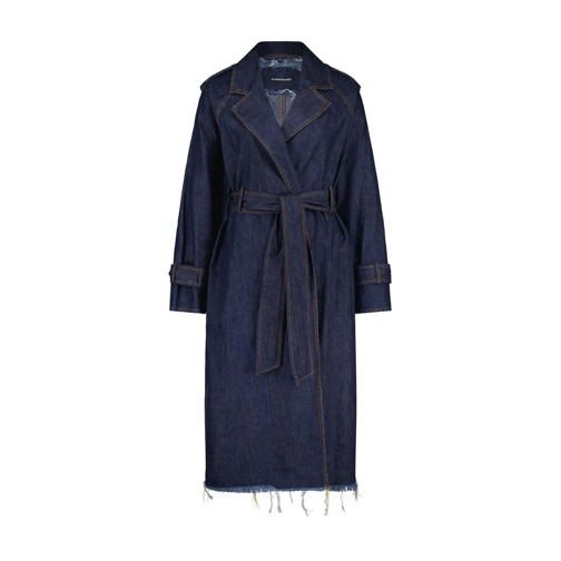 Susanne Bommer Trenchcoat aus Denim Dunkelblau 