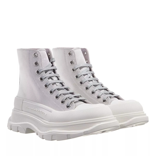 Alexander McQueen Tread Slick Ankle Boots Grey High-Top Sneaker
