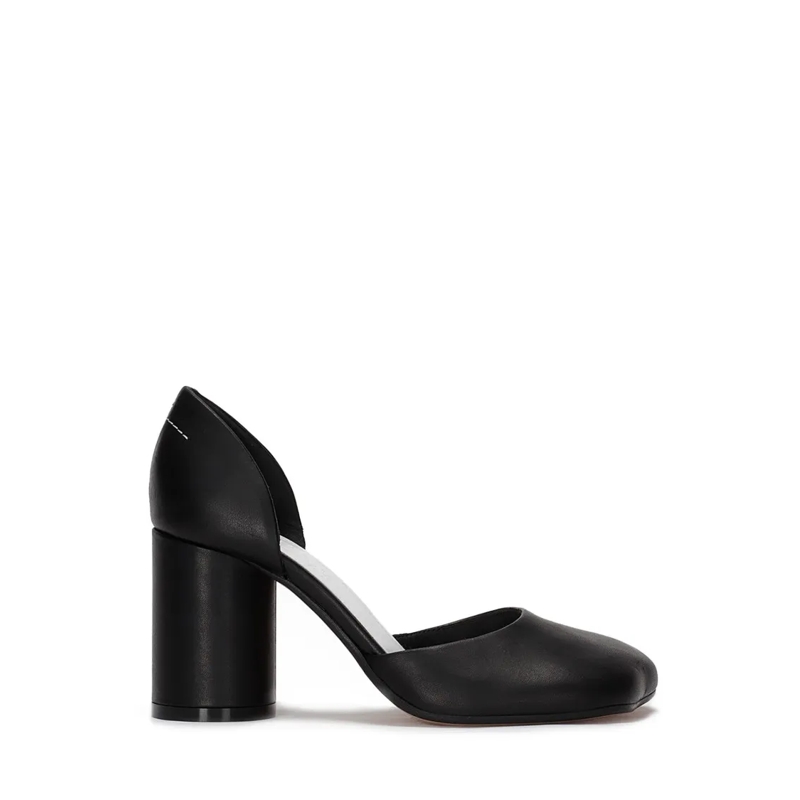 MM6 Maison Margiela Pumps Asymmetric-Toe Black Pumps Black