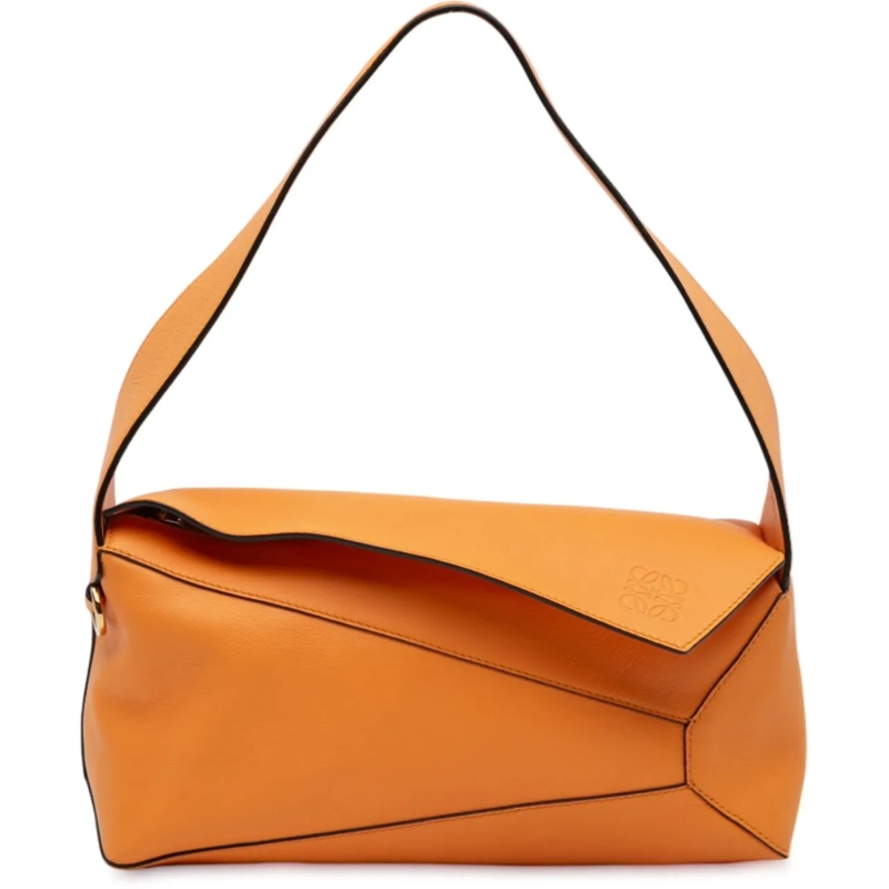 Loewe Schultertasche Calfskin Puzzle Hobo orange