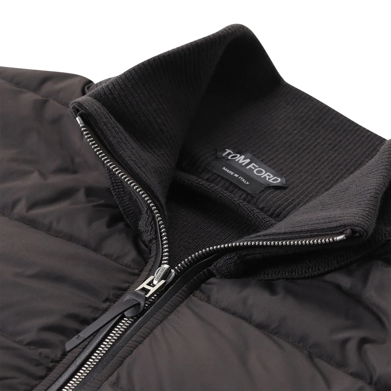 Tom Ford Übergangsjacke Jacke aus Materialmix grau(Image 3)