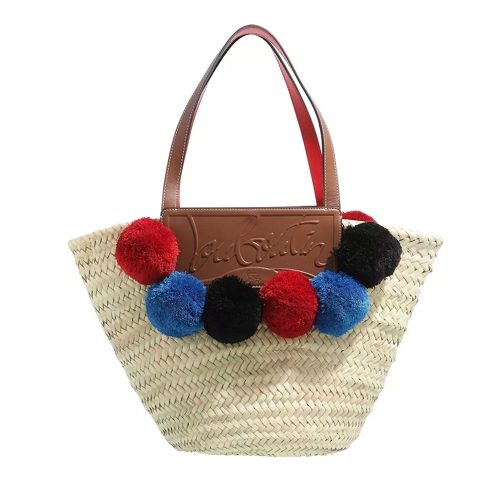 Christian Louboutin Loubishore Handle Bag Natural/Multicolor Basket Bag