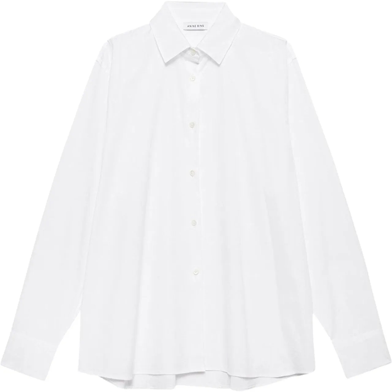 Anine Bing Bluse shirt essie white weiß