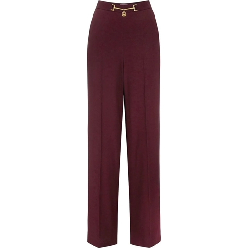 Elisabetta Franchi Hosen Trousers Red rot