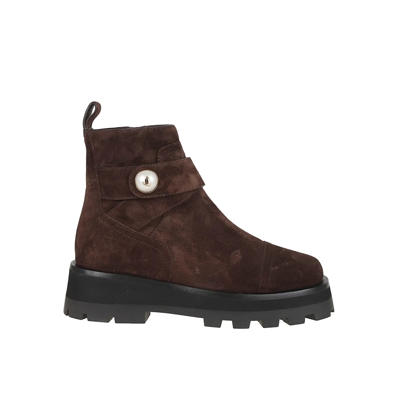 Jimmy Choo Laarzen Leather Ankle Boots Black