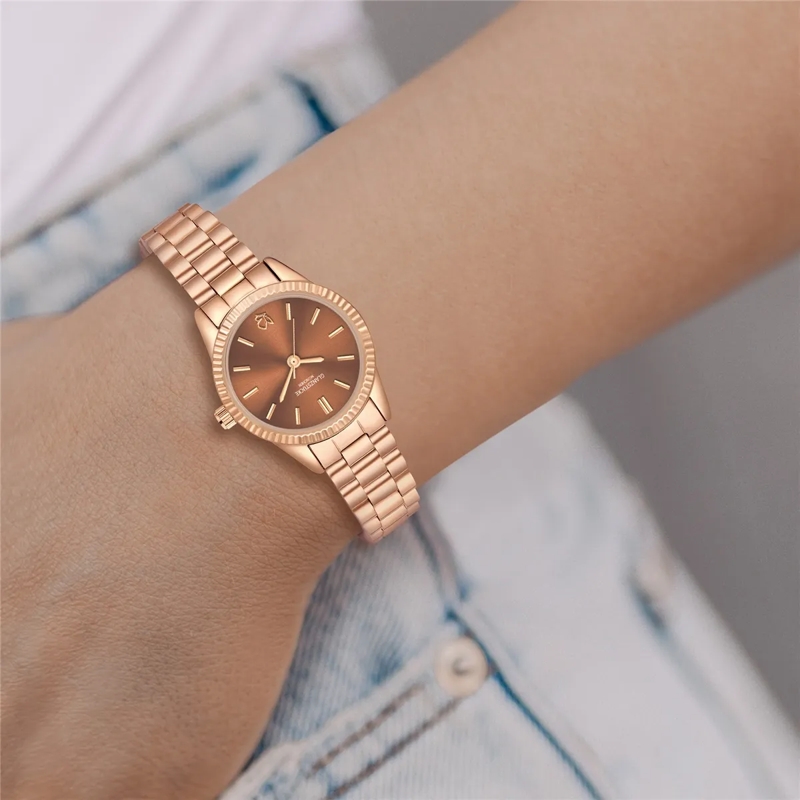 Glanzstücke München Automatikuhr Damen Armbanduhr Edelstahl rosegold(Image 2)