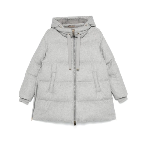 Herno Übergangsjacke Padded Hooded Jacket Grey