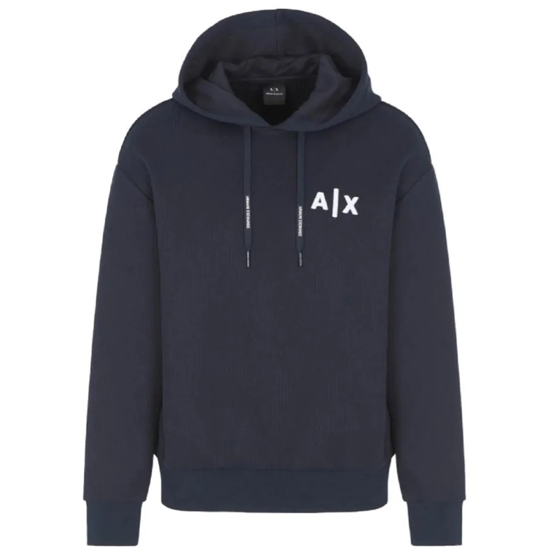 Armani Exchange  Blue Hooded Sweatshirt Black