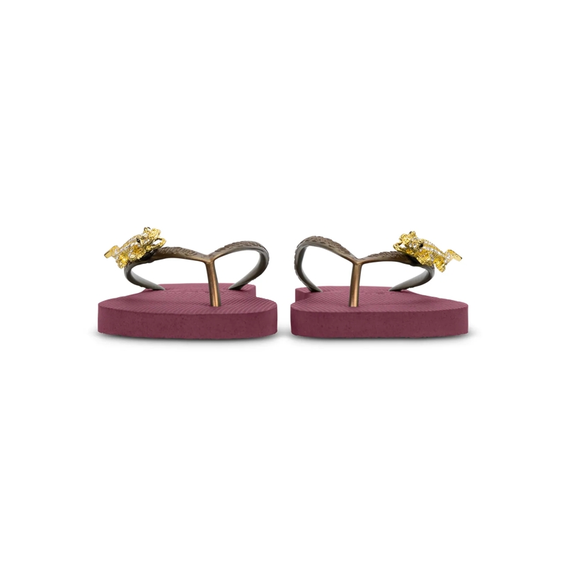 UZURII Flip Flops Zehentrenner Gold Crocodile Switch ruby(Image 5)