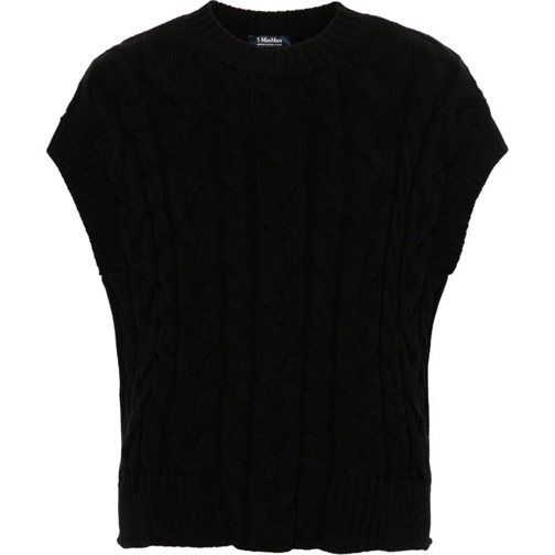 Max Mara T-Shirts Top Black schwarz