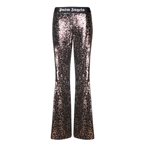 Palm Angels Flared Disco-Spirited Trousers Brown Pantaloni casual