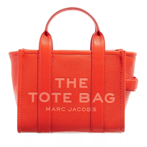 Marc Jacobs The Leather Small Tote Bag Electric Orange Draagtas
