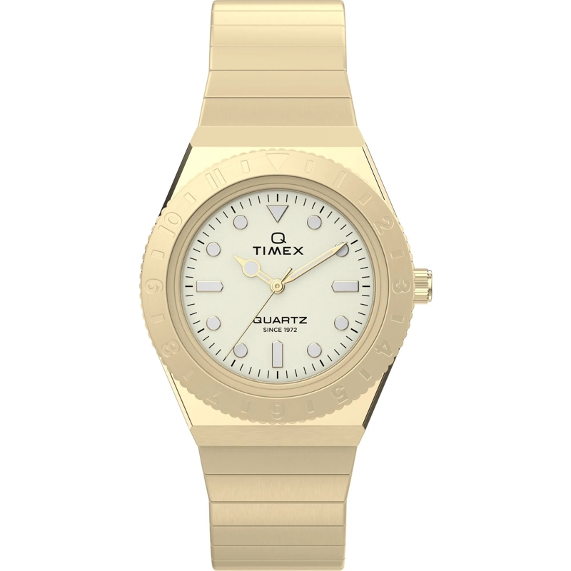 Timex Quarzuhr Quarz-Analoguhr Q Timex Mini gold