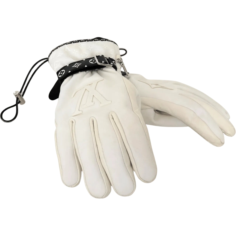 Louis Vuitton Tote Louis Vuitton LV Snow Ski Handschuhe Wei� M77883 / weiß