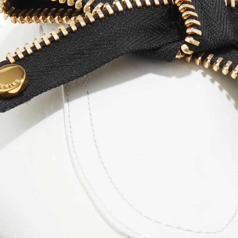 Moschino Loafer Bow Zip Bianco(Image 4)