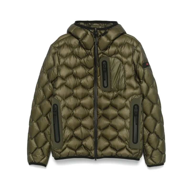 Peuterey Daunenjacke Quilted Green Jacket With Hood Green