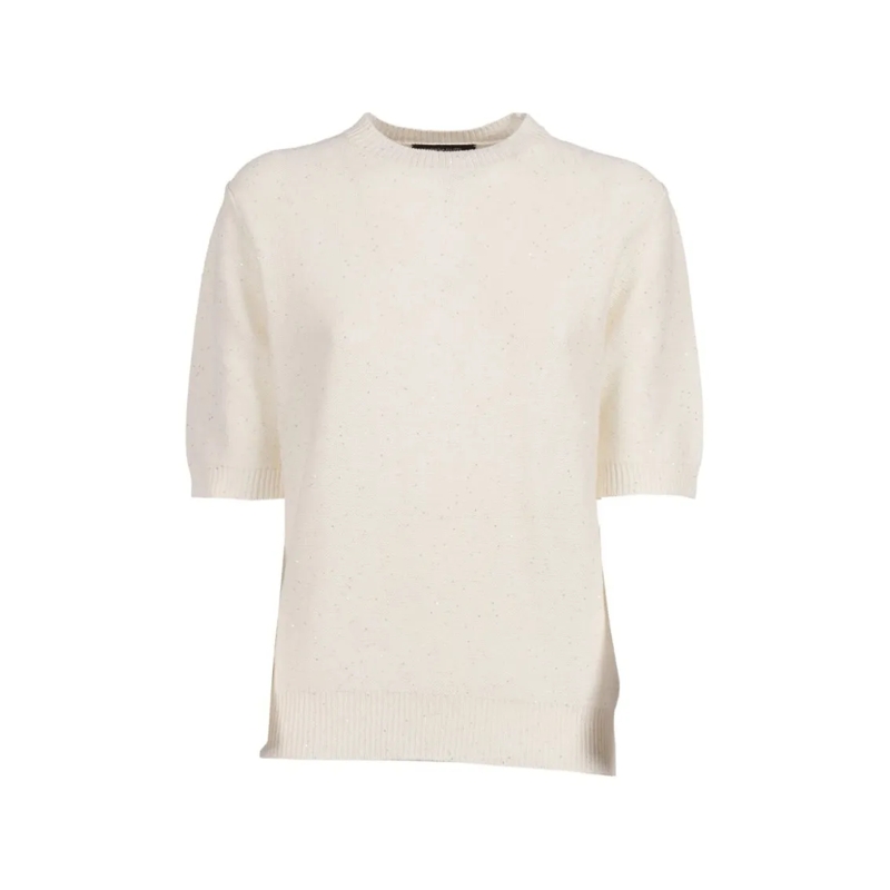 Fabiana Filippi T-shirt Short-Sleeved Knit Top Neutrals