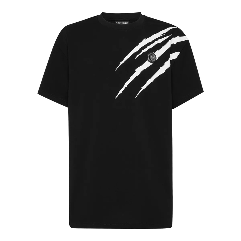 Plein Sport T-Shirt T-Shirt Rundhalsausschnitt Ss Scratch schwarz