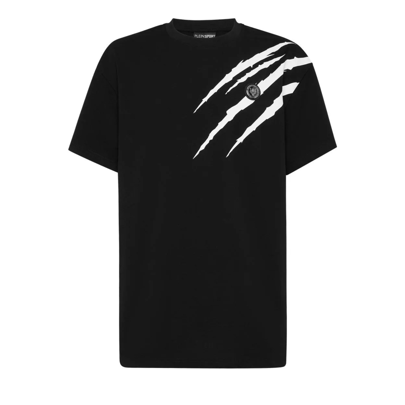 Plein Sport T-Shirt T-Shirt Rundhalsausschnitt Ss Scratch schwarz