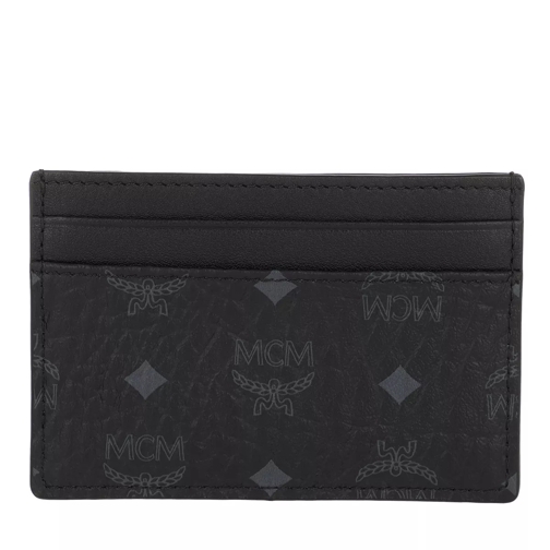 MCM Visetos Original Card Case Mini Black Porta carte di credito