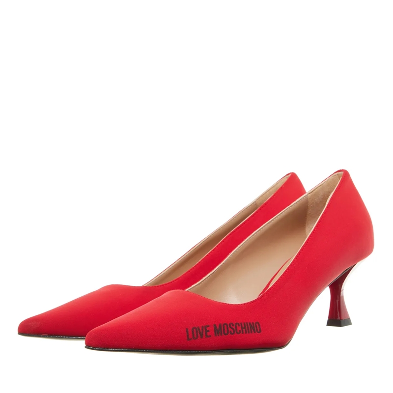 Love Moschino Pumps Rubber Logo Scarpa Donna Lacca