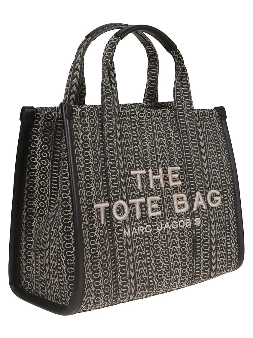 Marc Jacobs Shoppers & Totes Structured Jacquard Tote Bag With Monogram Design in bruin