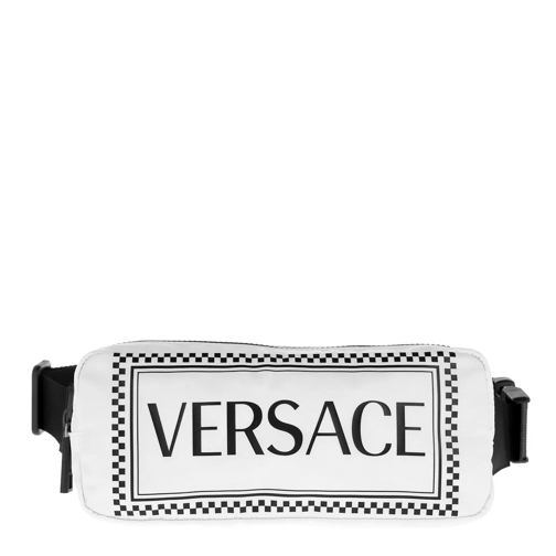 Versace Logo Belt Bag Bianco/Nero Borsetta a tracolla