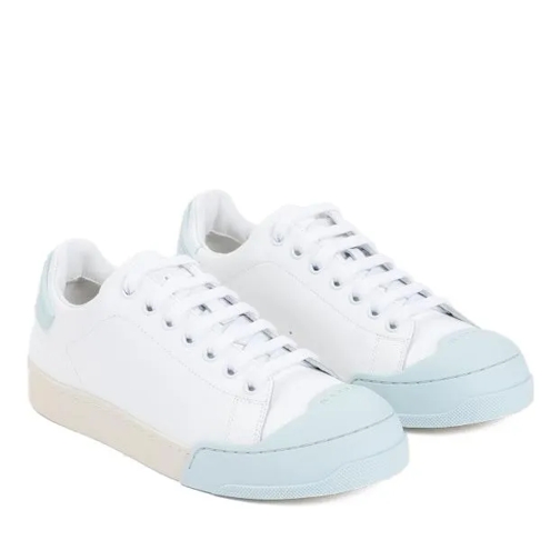 Marni Dada Bumper White Light Blue Leather Sneakers White sneaker basse