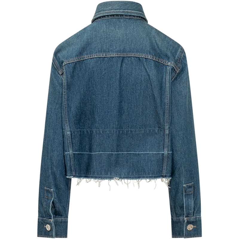Givenchy Chemisier Camicia Corta con Orlo Sfrangiato blau(Image 2)